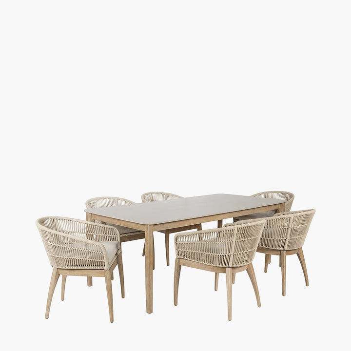 Cape Town Outdoor 6 Seater Dining Set