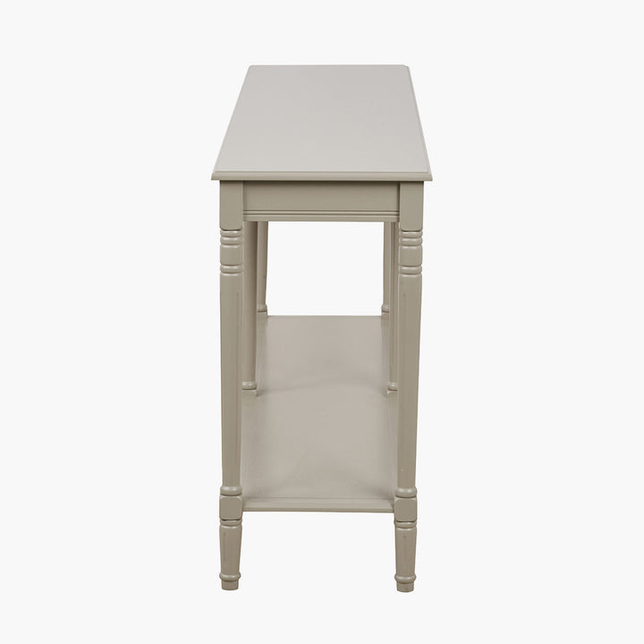 Heritage Putty Pine Wood Large Console Table