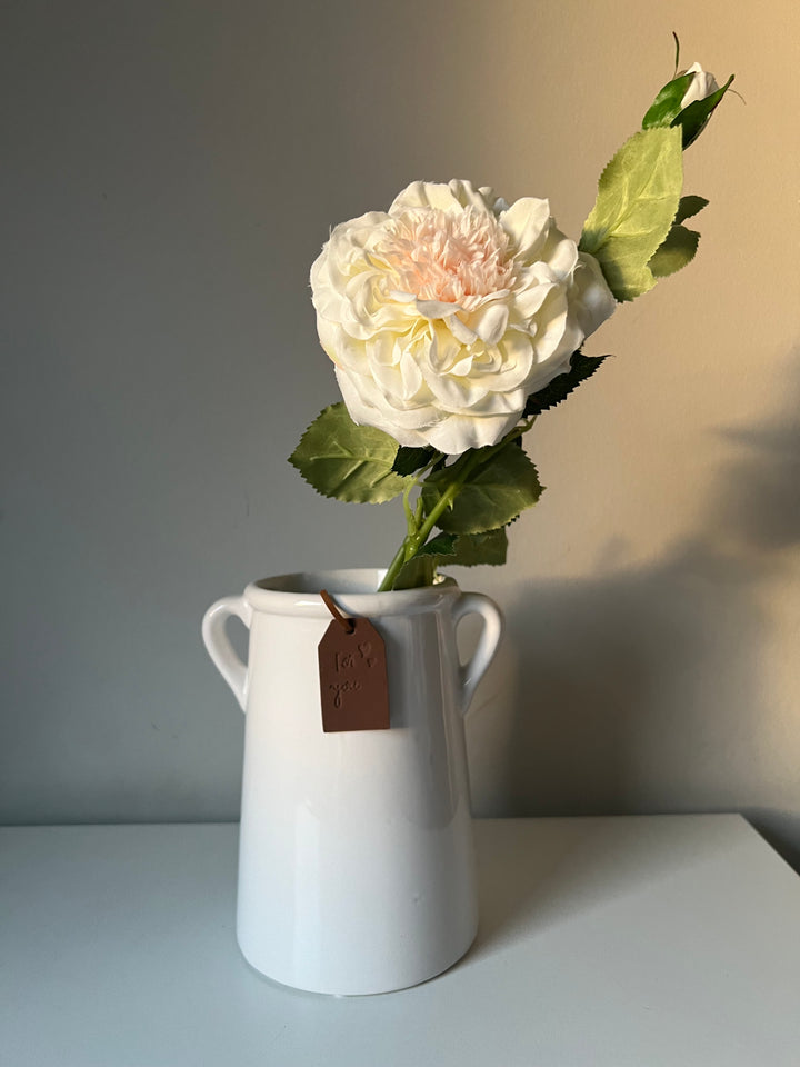 For You White Vase 18cm