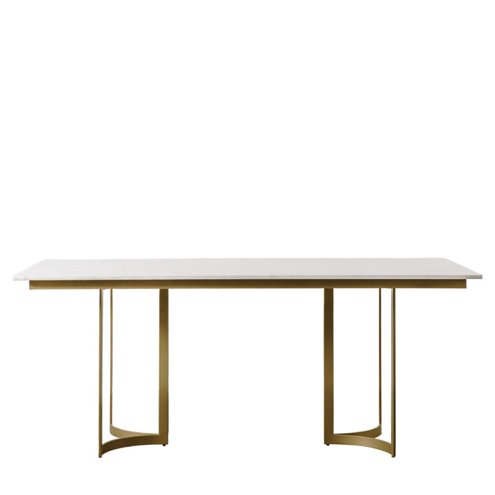 Everton Marble Top Dining Table | Gold