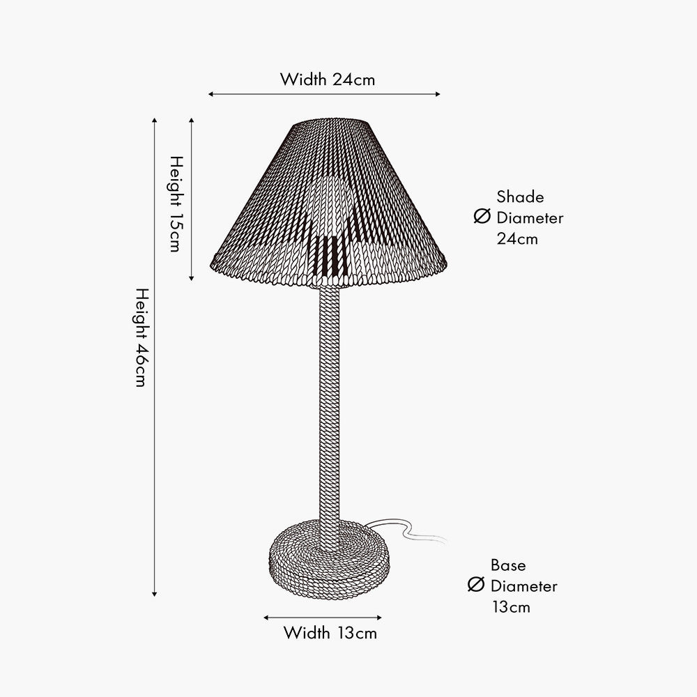 Leif Jute Rope Table Lamp