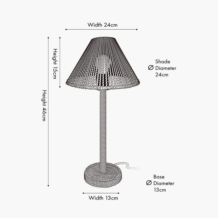 Leif Jute Rope Table Lamp