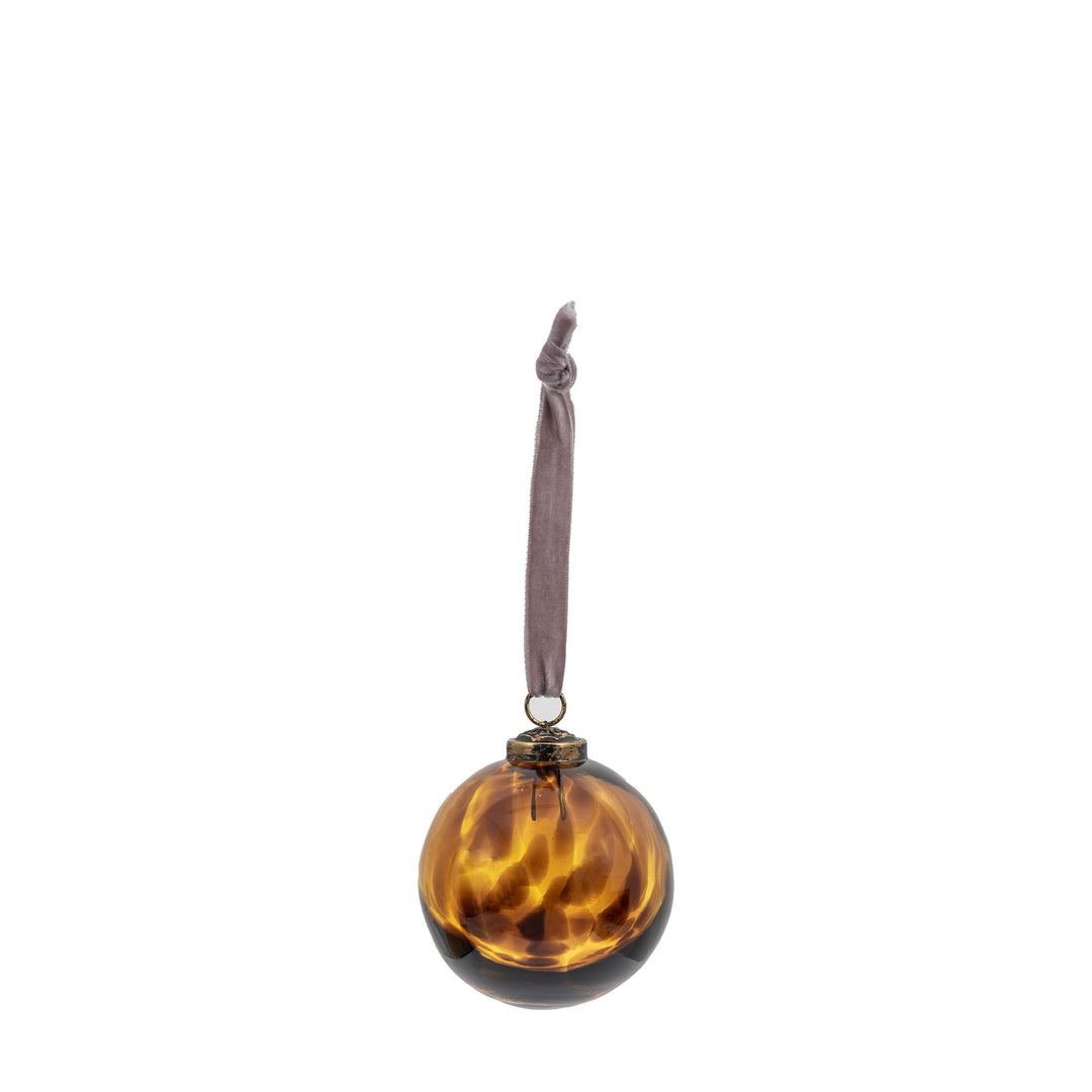 Lola Amber Bauble 8cm | Set Of 6