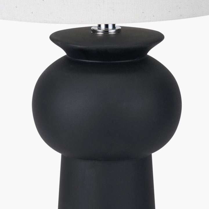 Sloane Black Contemporary Ceramic Table Lamp