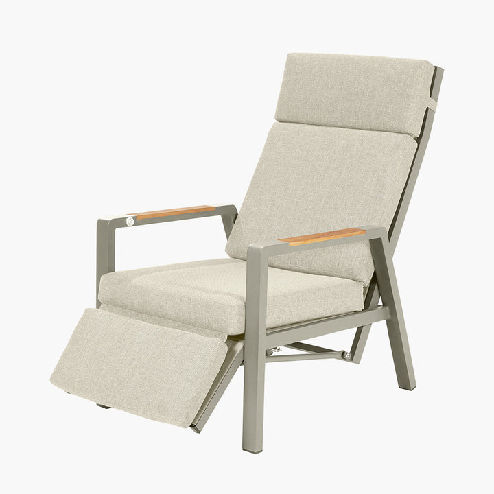 Stockholm Limestone Outdoor Recliner Set