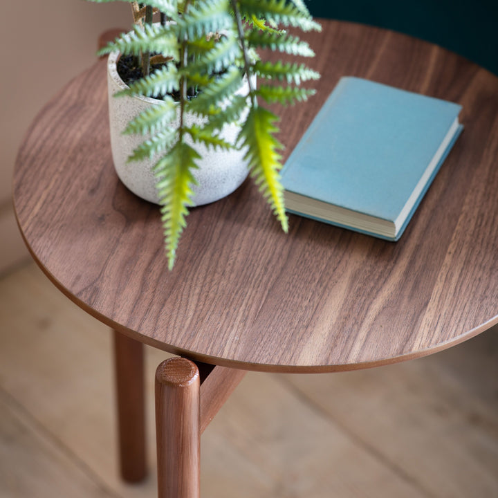 Burley Walnut Side Table