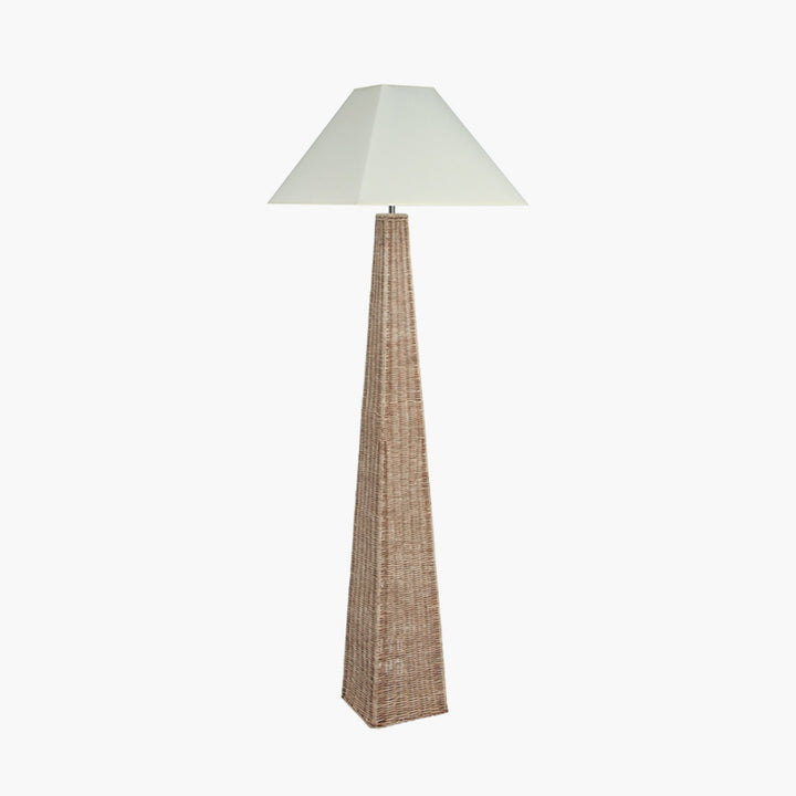 Seacomb Rattan Pyramid Floor Lamp | Base Only