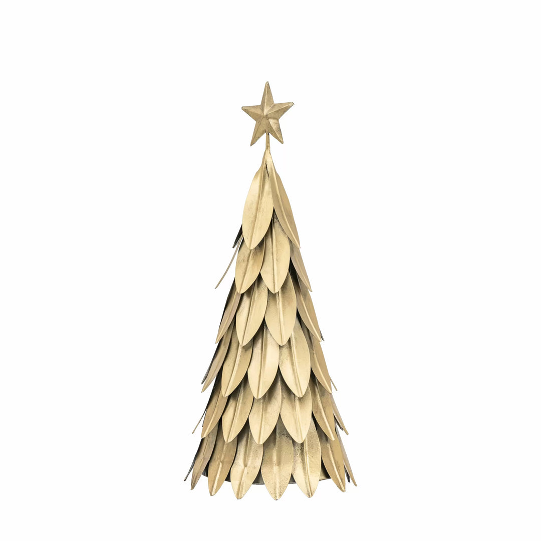 Xmas Tree Decor Large Antique Gold 55cm