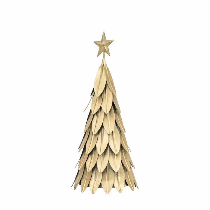 Xmas Tree Decor Large Antique Gold 55cm