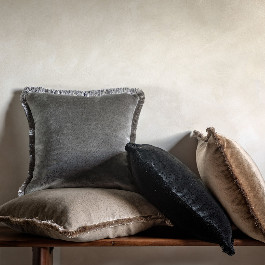 Luxury Cairo Feather Filled Cushion | Natural