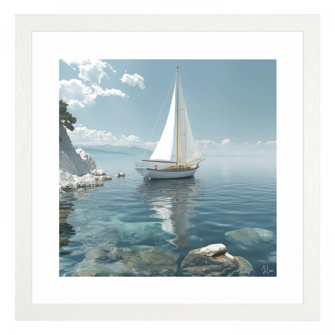 Azure Reflections Framed Art