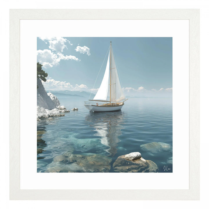 Azure Reflections Framed Art