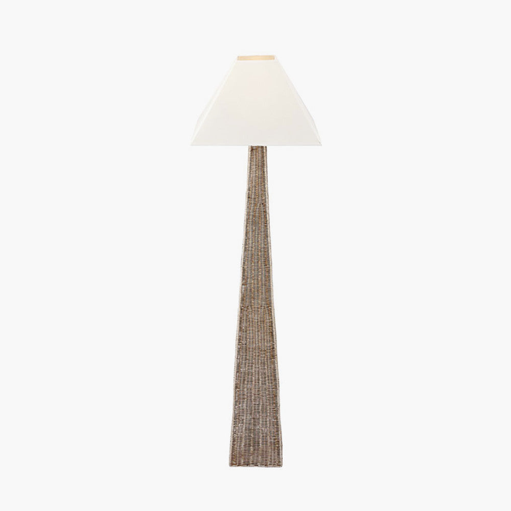 Seacomb Rattan Pyramid Floor Lamp | Base Only