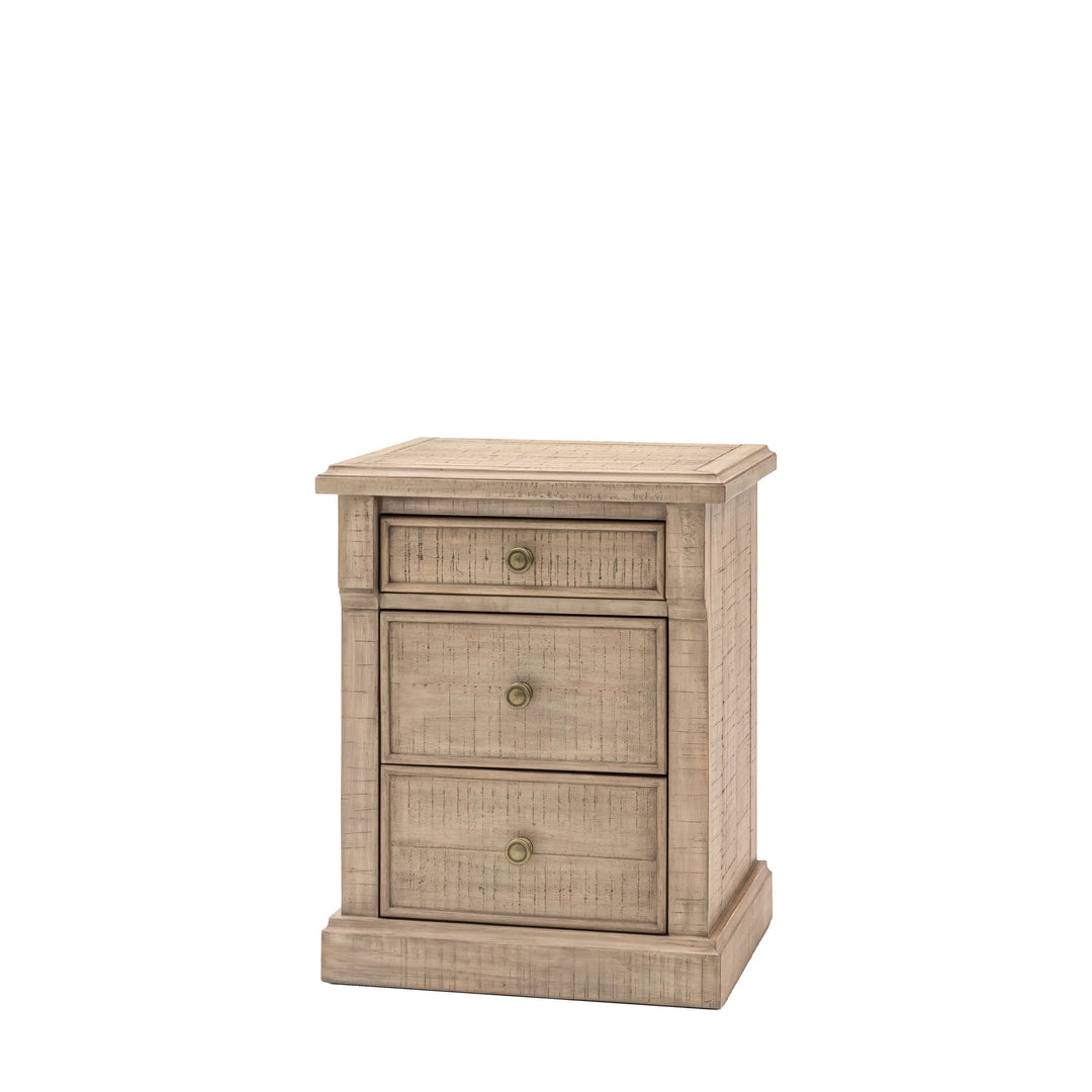 Saint Lucia 3 Drawer Bedside