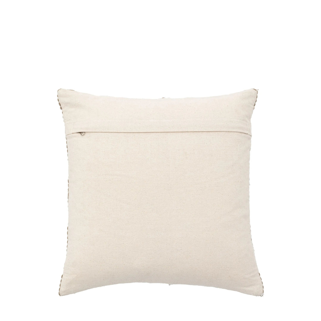 Winster Check Woven Cushion Taupe