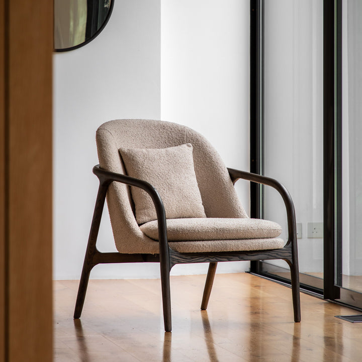 Alegra Taupe Armchair