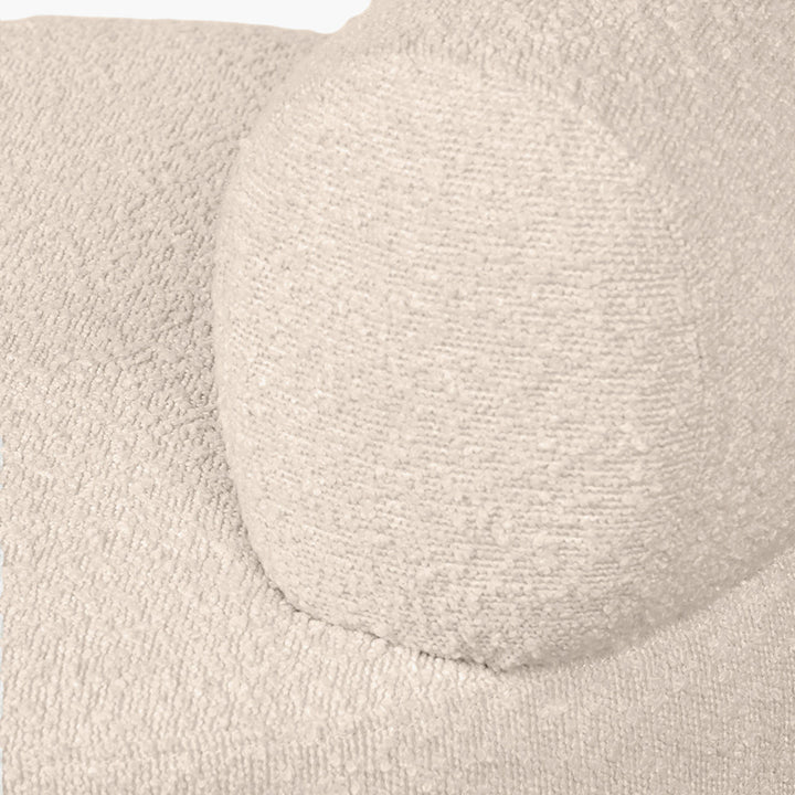 Assisi Taupe Teddy Fabric Modern Occasional Chair