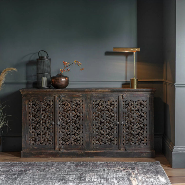 Balotra 4 Door Mango Wood Sideboard