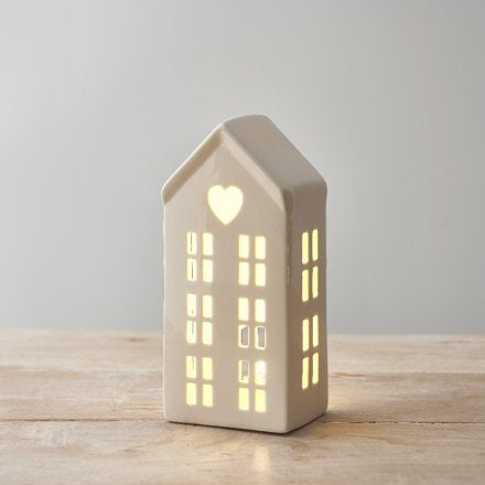 Cute Ceramic Light Up House 16cm