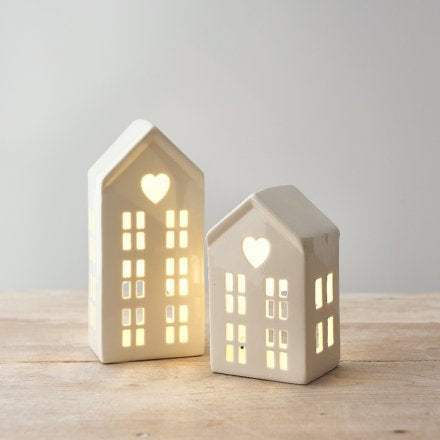 Cute Ceramic Light Up House 16cm