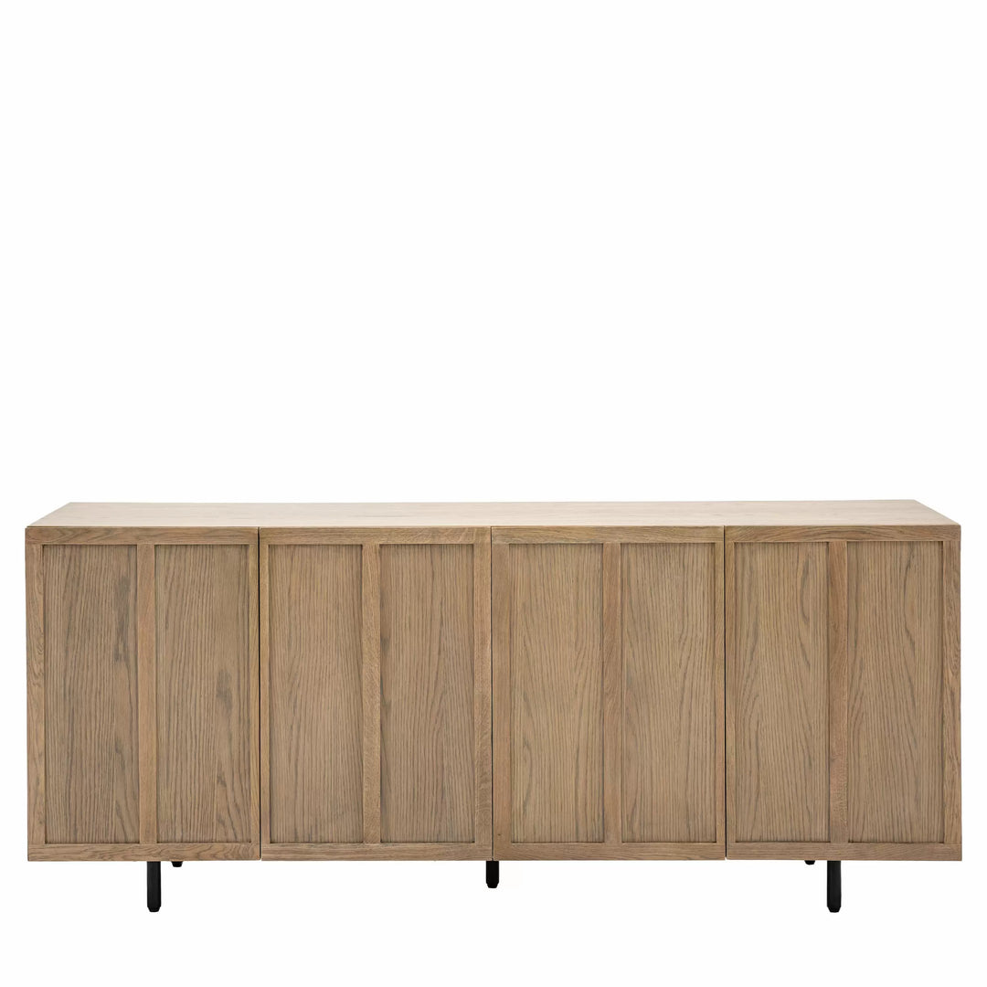 Panelled 4 Door Sideboard