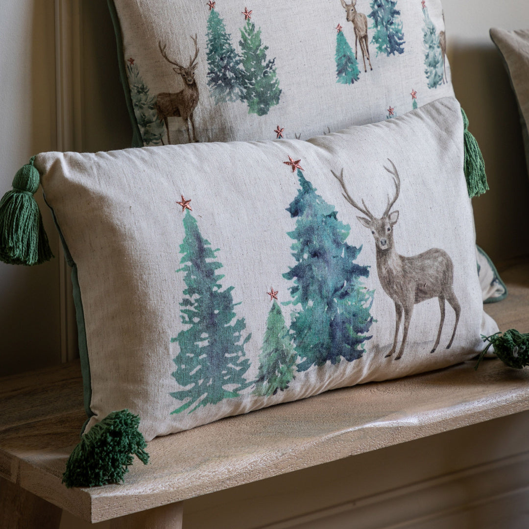 Forest Stag Cushion Cover