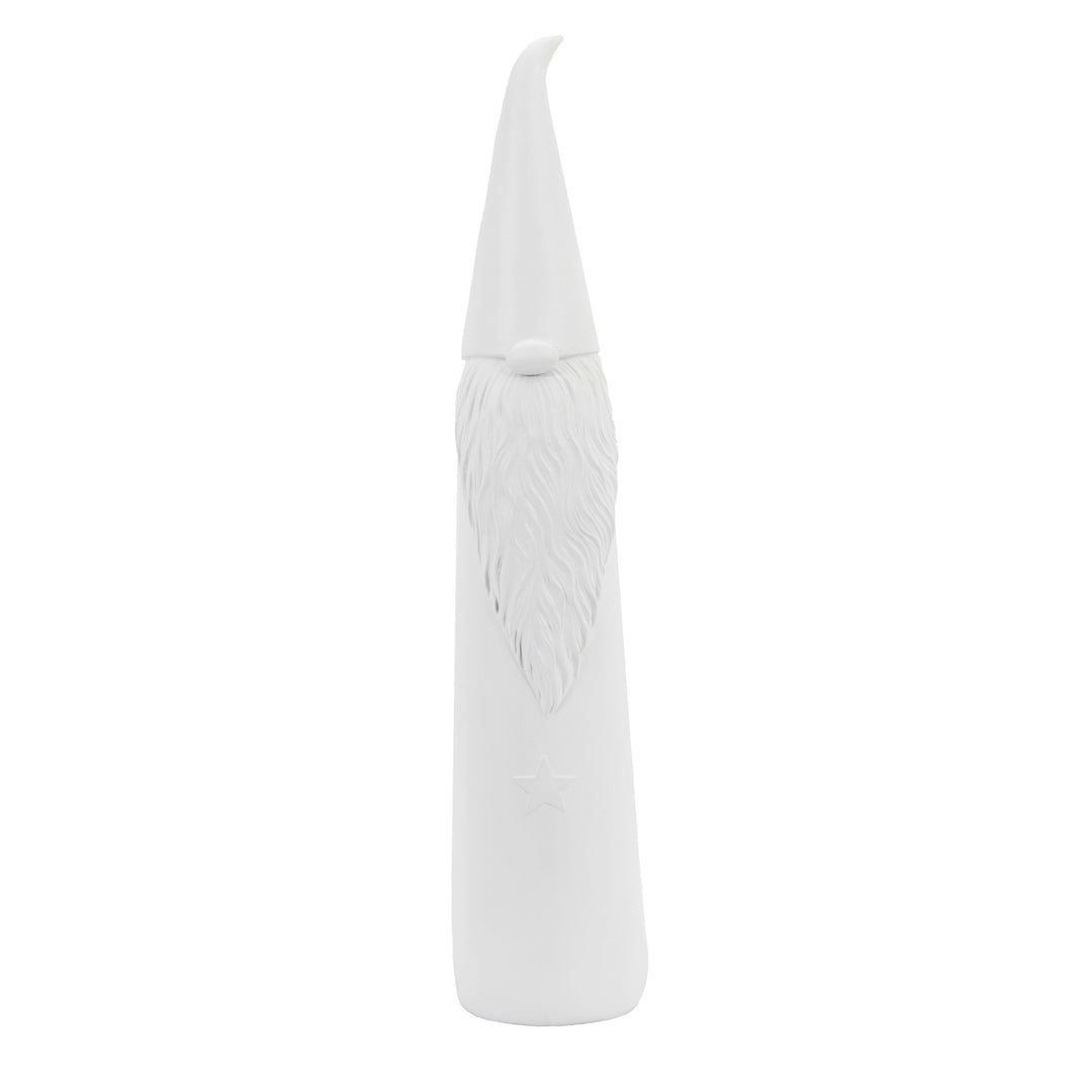 White Tall Nordic Tomte Figurine