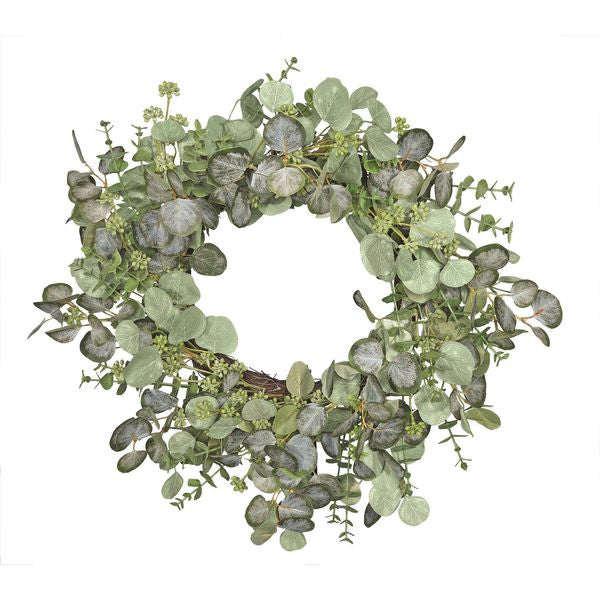Eucalyptus and White berry Wreath | 67cm