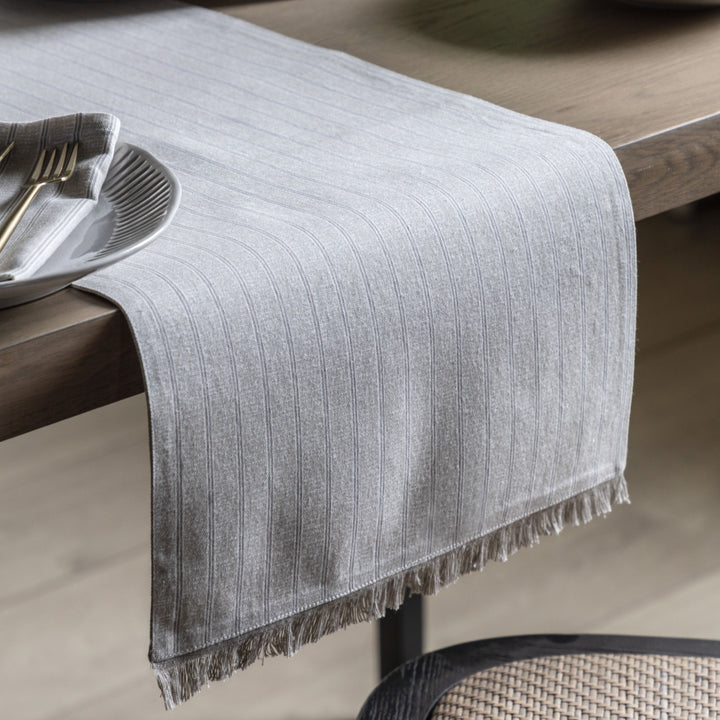 Natural Stripe Table Runner 180cm