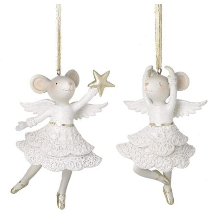 Dancing Mice Hangers Pair, 11.7cm