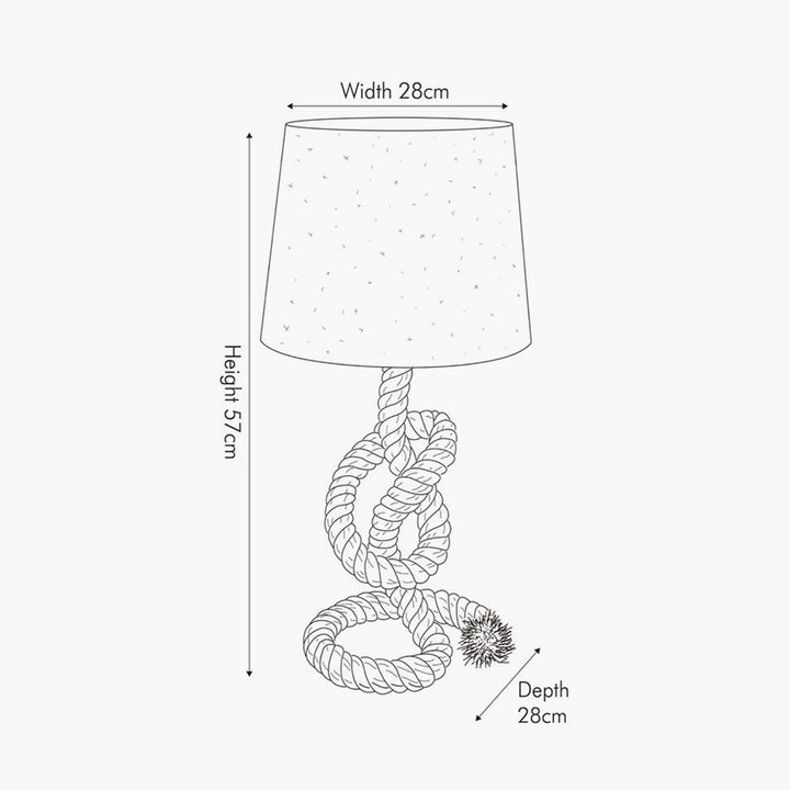 Martindale Rope Knot and Jute Table Lamp