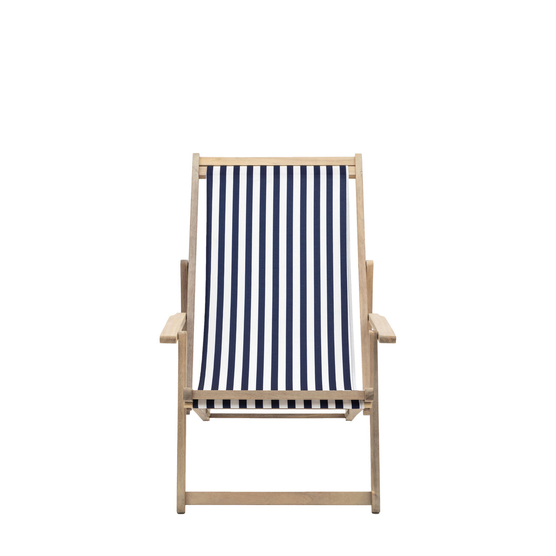 Navy Stripe Deck Chair