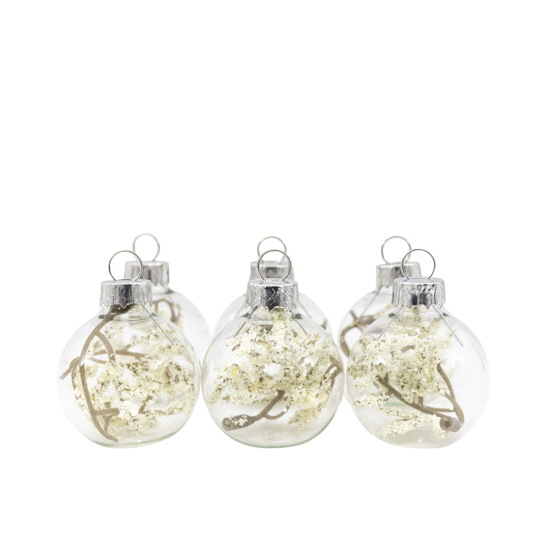 Dry Flora Bauble Name Card Holder Set of 6