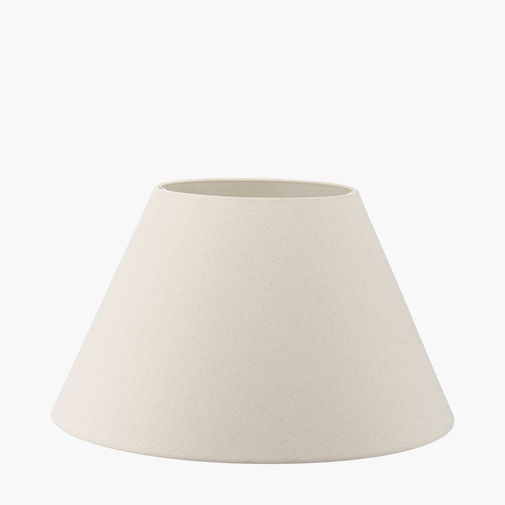 Seychelles 45cm Cream Slubby Cotton Empire Lampshade