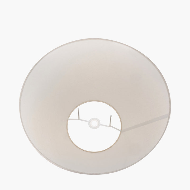 Seychelles 45cm Cream Slubby Cotton Empire Lampshade