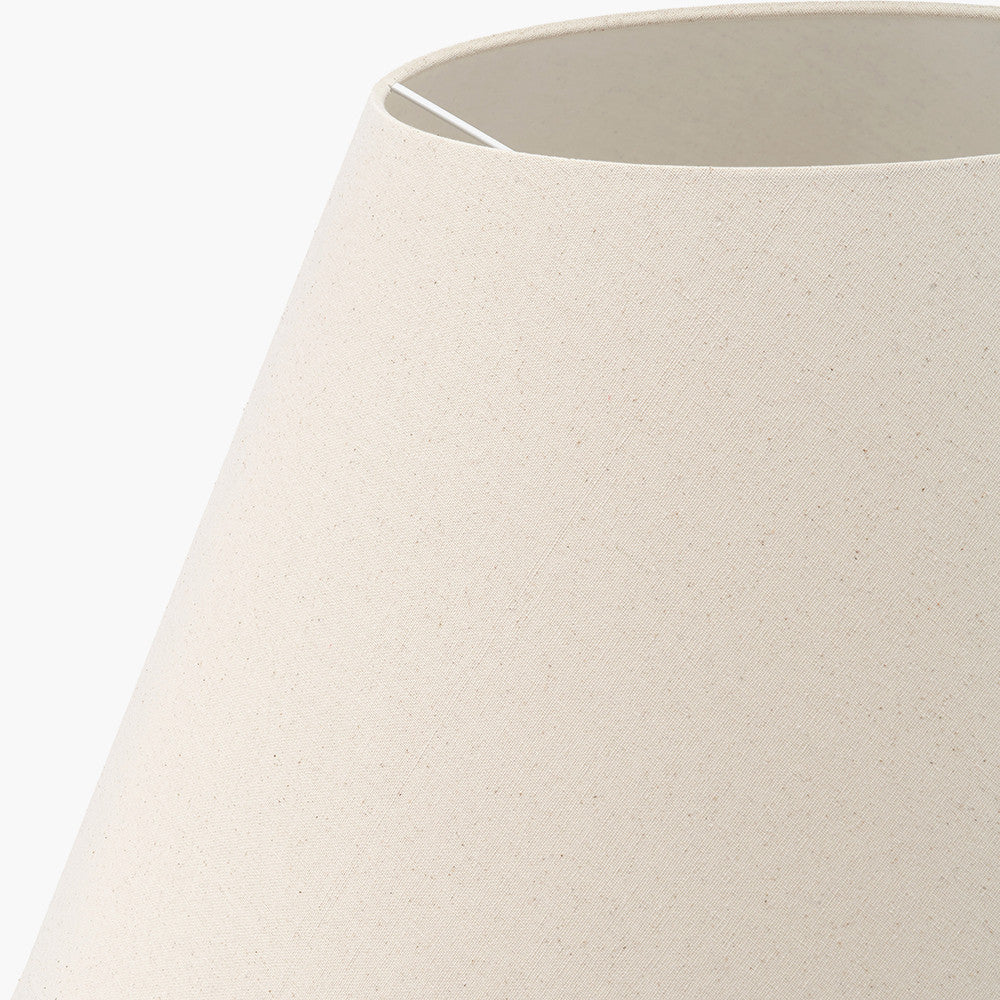 Seychelles 45cm Cream Slubby Cotton Empire Lampshade