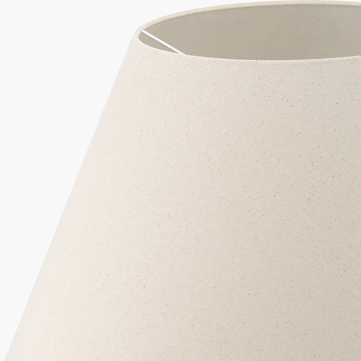 Seychelles 45cm Cream Slubby Cotton Empire Lampshade