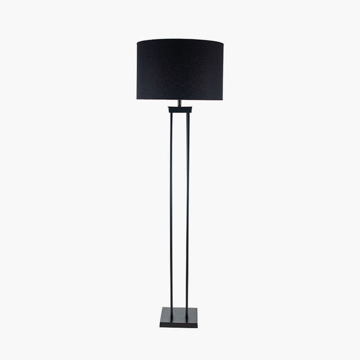 Langston Matt Black Metal Column Floor Lamp Base