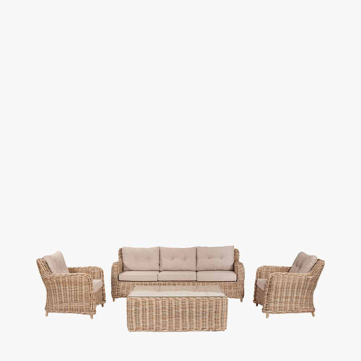 Barakaldo Natural Antique Outdoor Seating Set