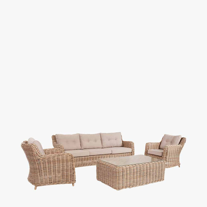 Barakaldo Natural Antique Outdoor Seating Set