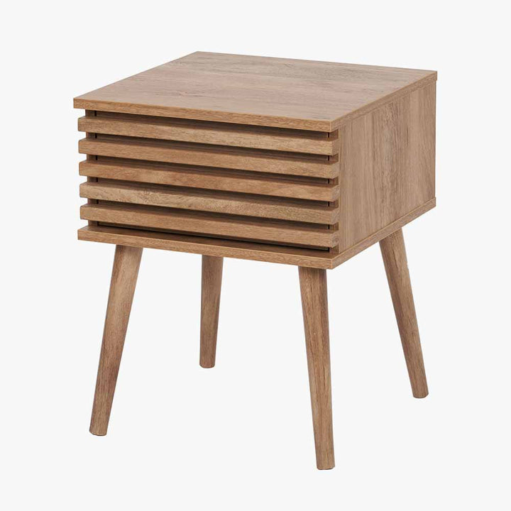 Larvik Natural Eucalyptus Wood 1 Drawer Unit