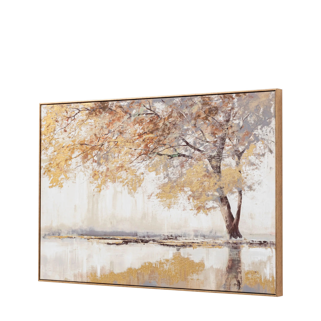 Gilded Oak Framed Canvas