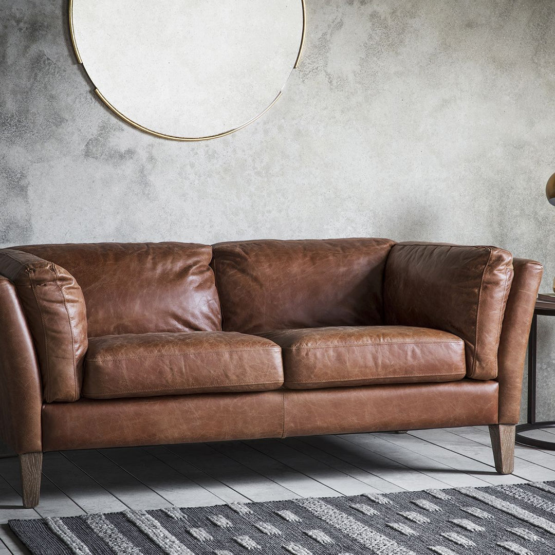 Ebury Vintage Leather 2 Seater Sofa