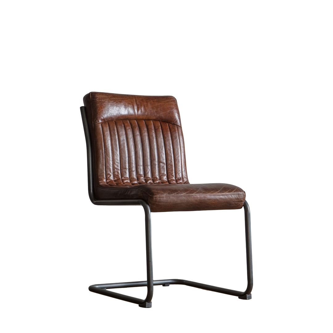 Capri Leather Chair |Brown