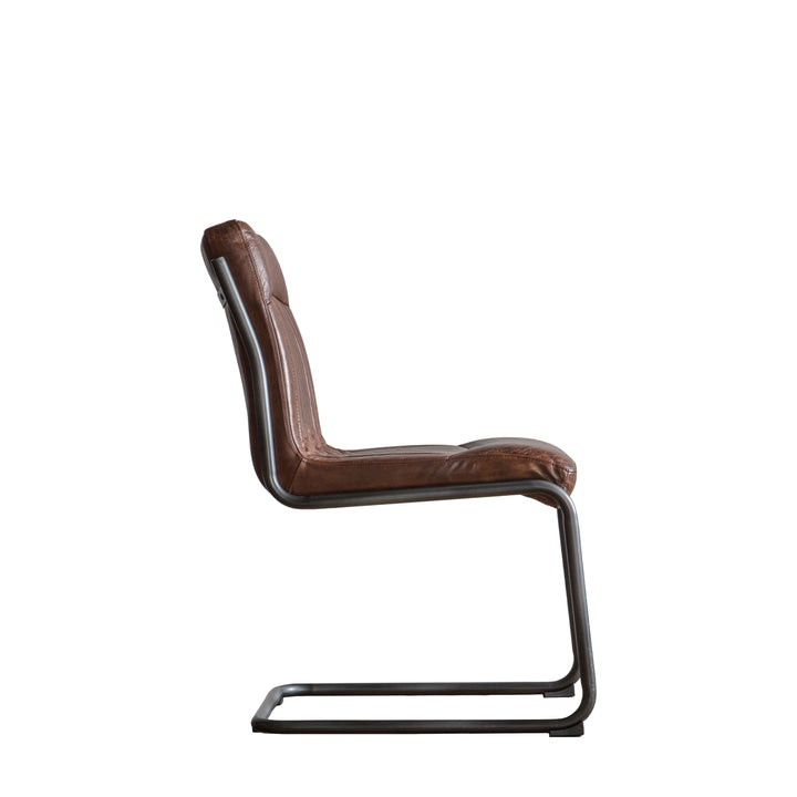 Capri Leather Chair |Brown