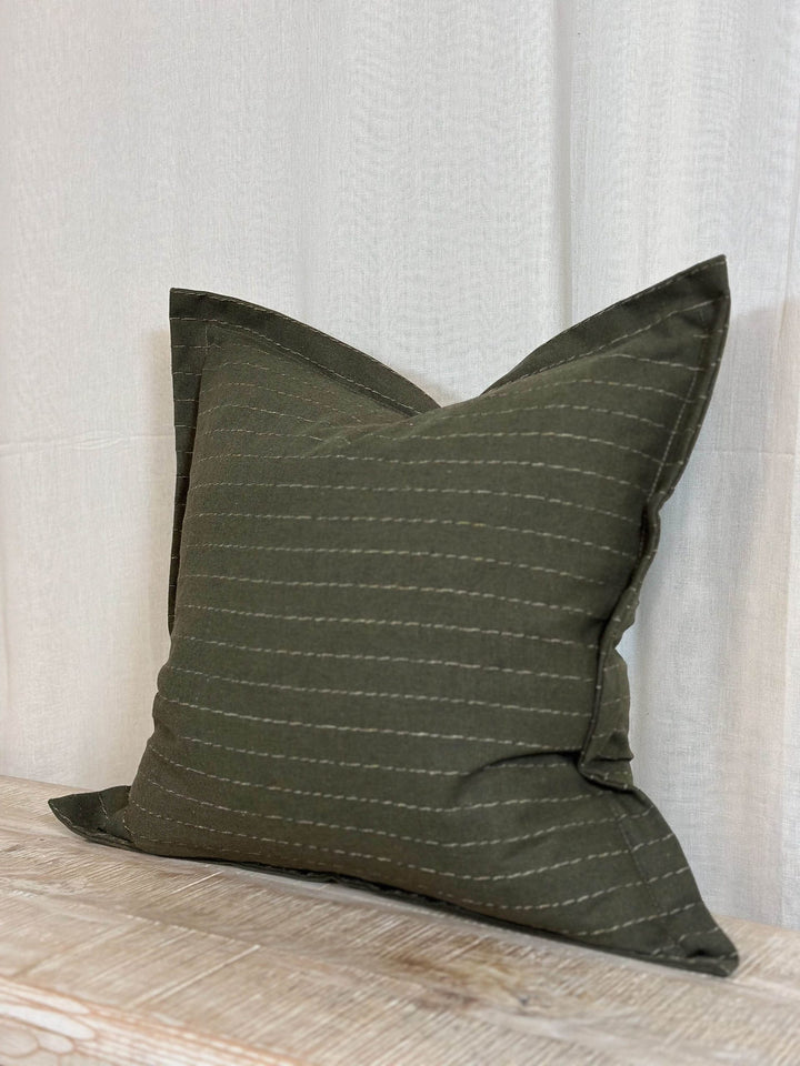 Khaki Linen Cushion Cover 45x45
