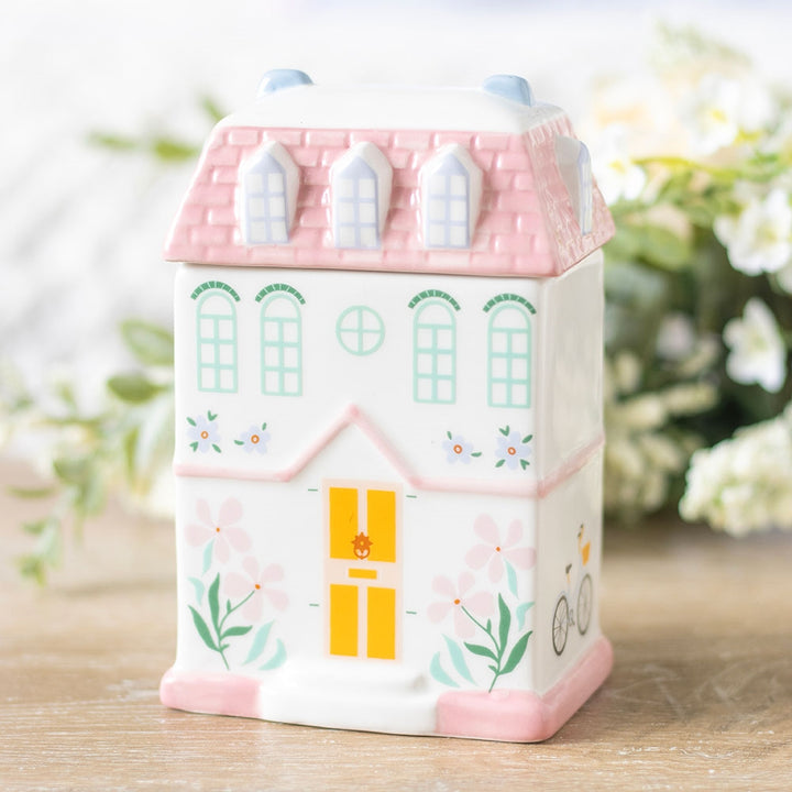 Pastel House Shaped Ceramic Oil Burner