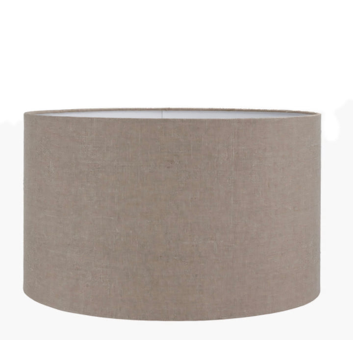 Edward 30cm Natural Linen Cylinder Lampshade