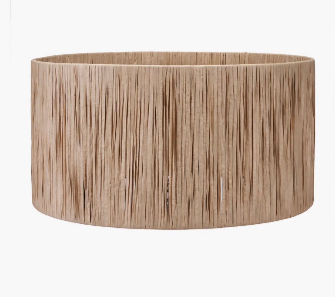 Tilia 30cm Natural Raffia Cylinder Lampshade