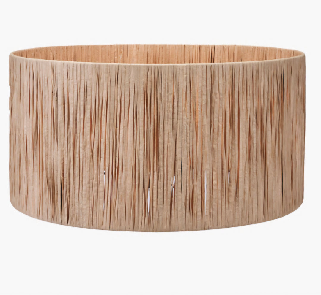 Tilia 45cm Natural Raffia Cylinder Lampshade